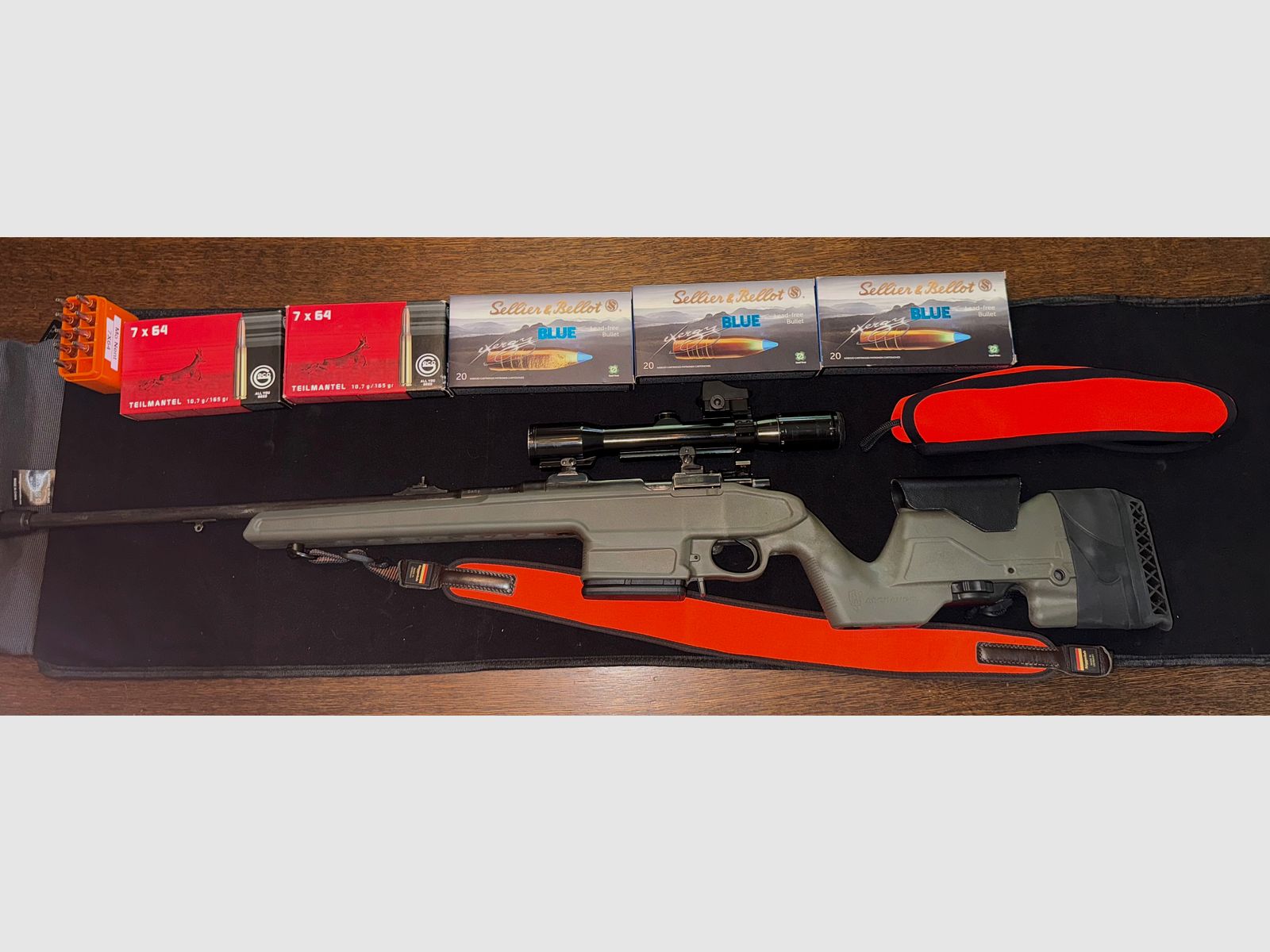 Heym 7x64 Hensoldt 1,5-6x36 Doctersight Archangel-Schaft inkl.Munition