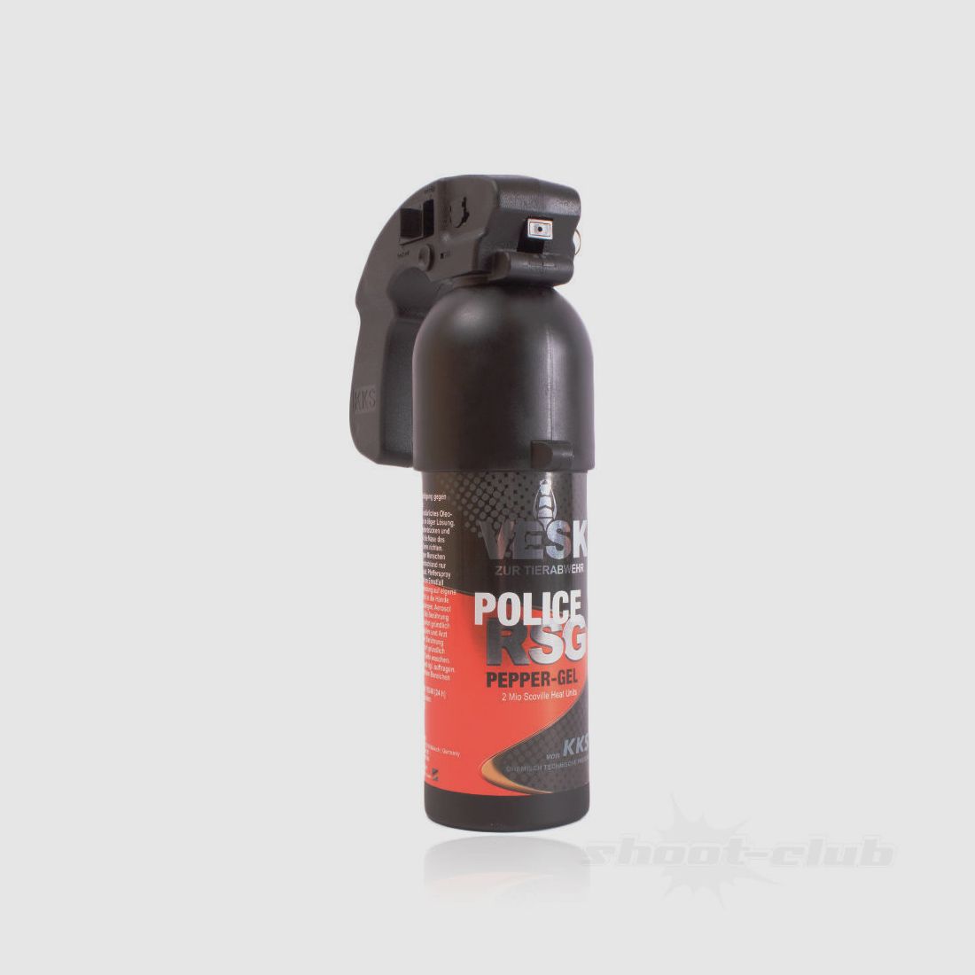 KKS VESK Police Pepper Gel 400ml mit Pistolengriff - 2 Mio Scoville