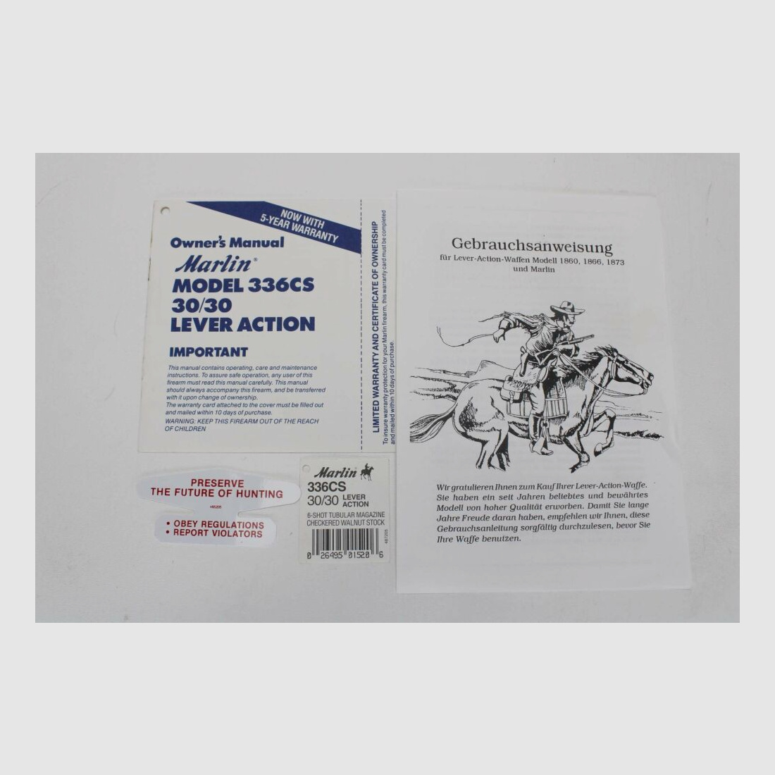 Rifle UHR Marlin Mod. 336 CS .30-30Win