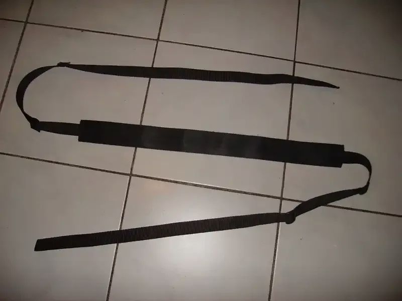Black Kommando rifle/gun sling, polyester, 47mm padding, black