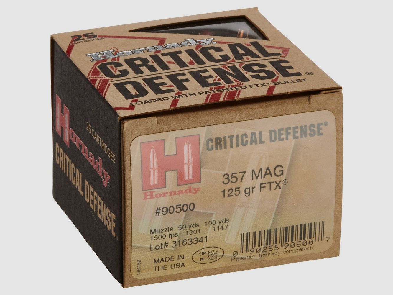 Hornady .357 Mag. Critical Defense FTX 8,1g/125gr., zdjęcie 1 z 3