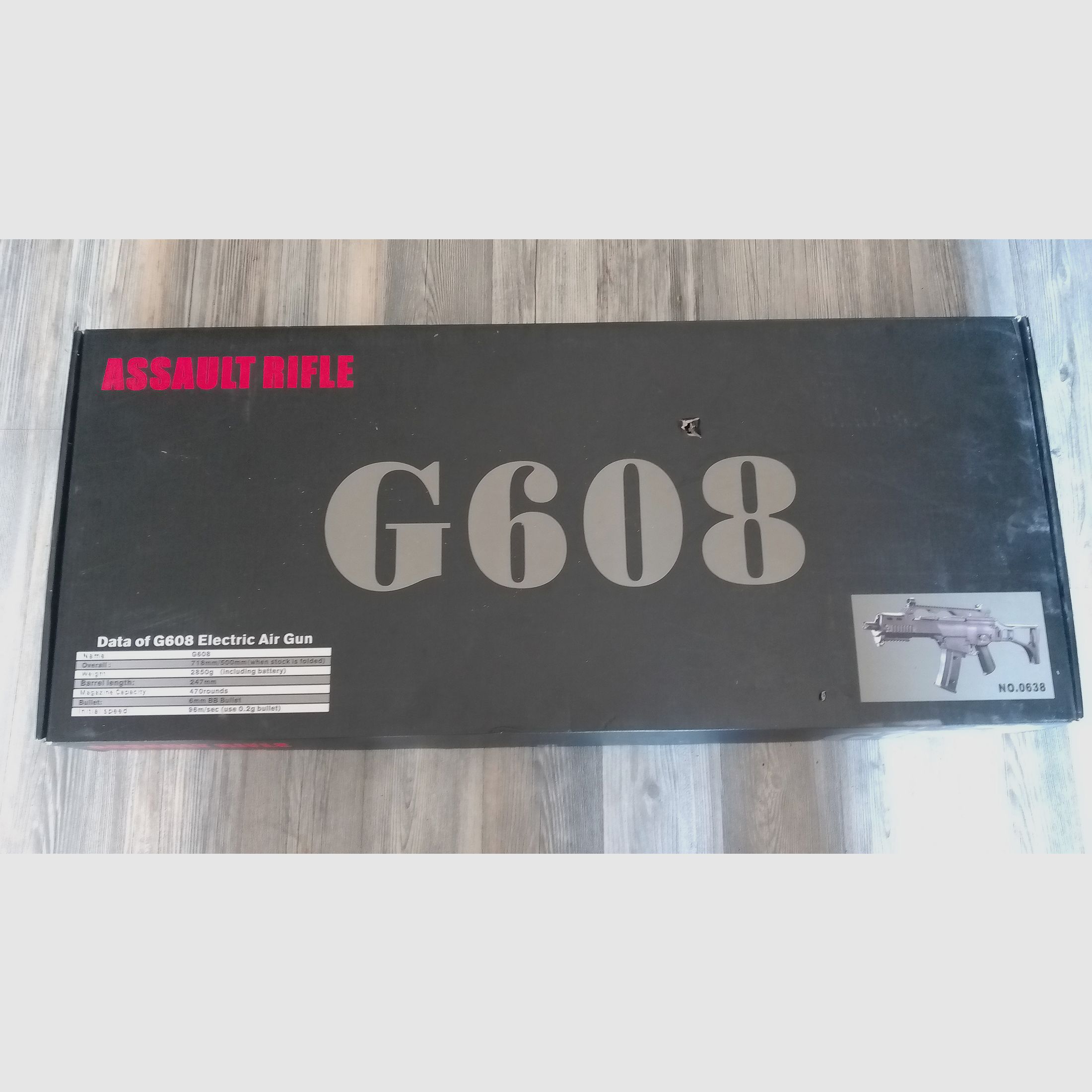 G36 Sturmgewehr Softair - Jing Gong Mod. 36C Komplettset S-AEG 6mm BB schwarz 