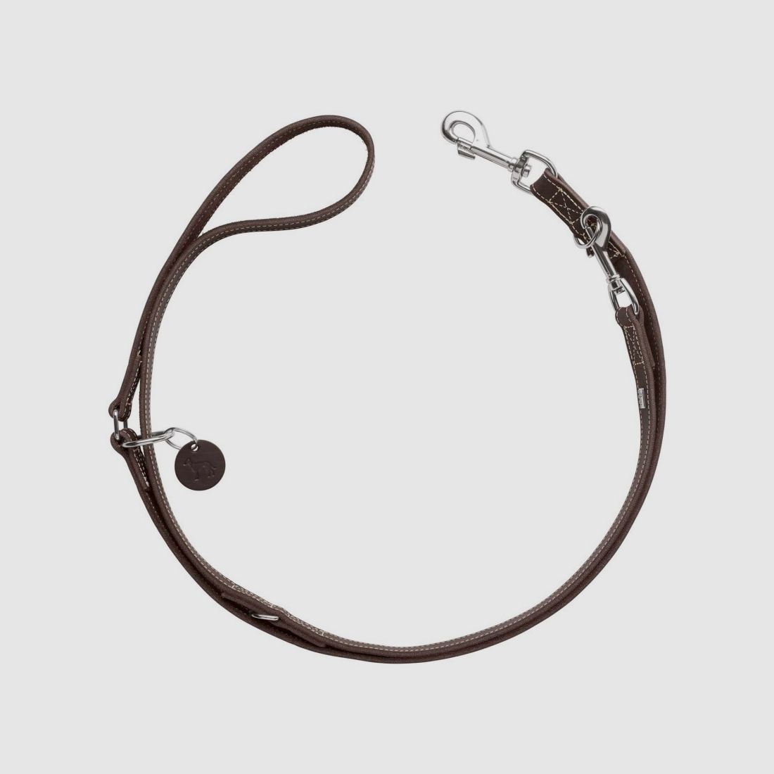 Hunter Verstellbare Führleine Aalborg / Länge 200cm / Breite 15mm dunkelbraun