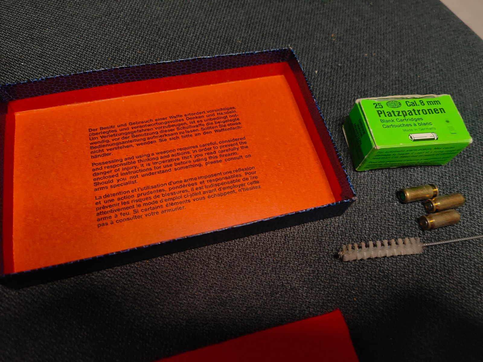 8mm K Signal Schreckschuss Gas RG 9 Röhm ptb 413 Pistola Vintage Níquel Plata