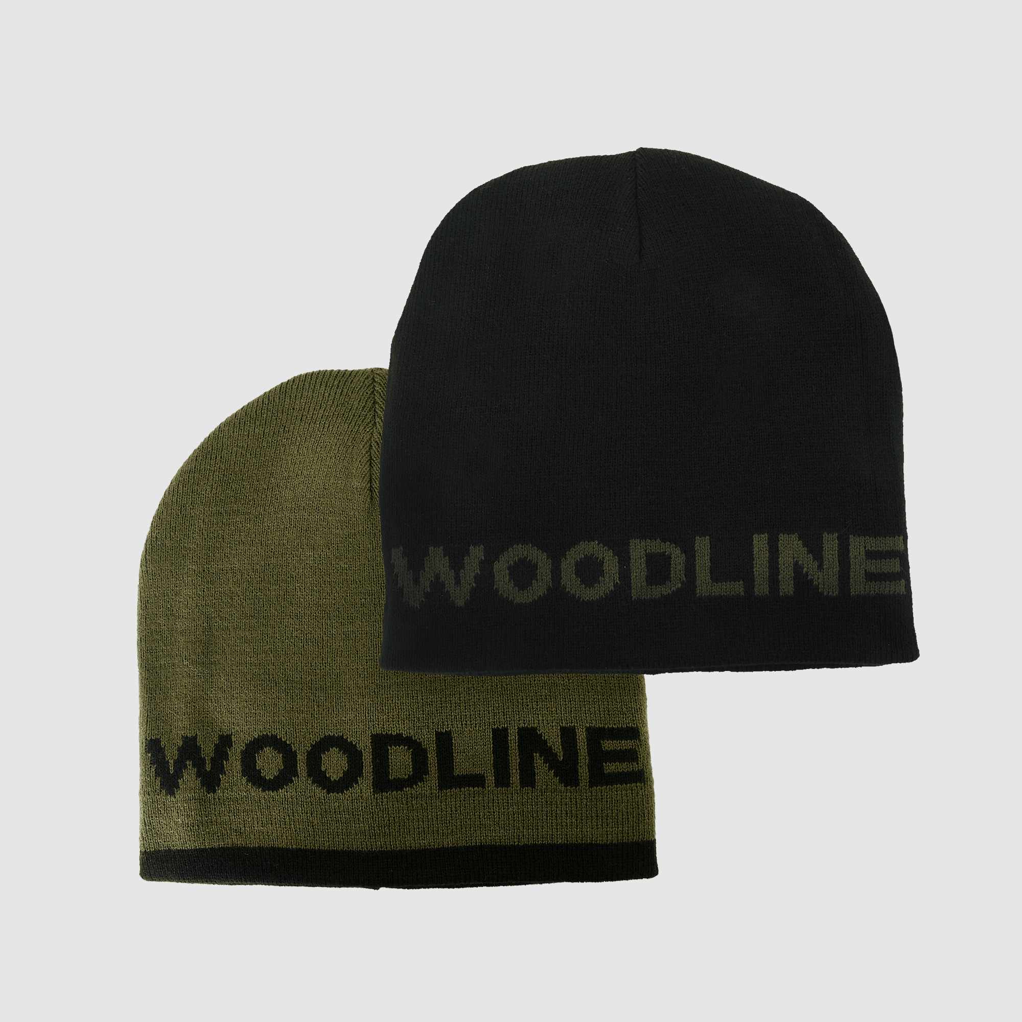 Cappello Woodline, reversibile, verde/nero