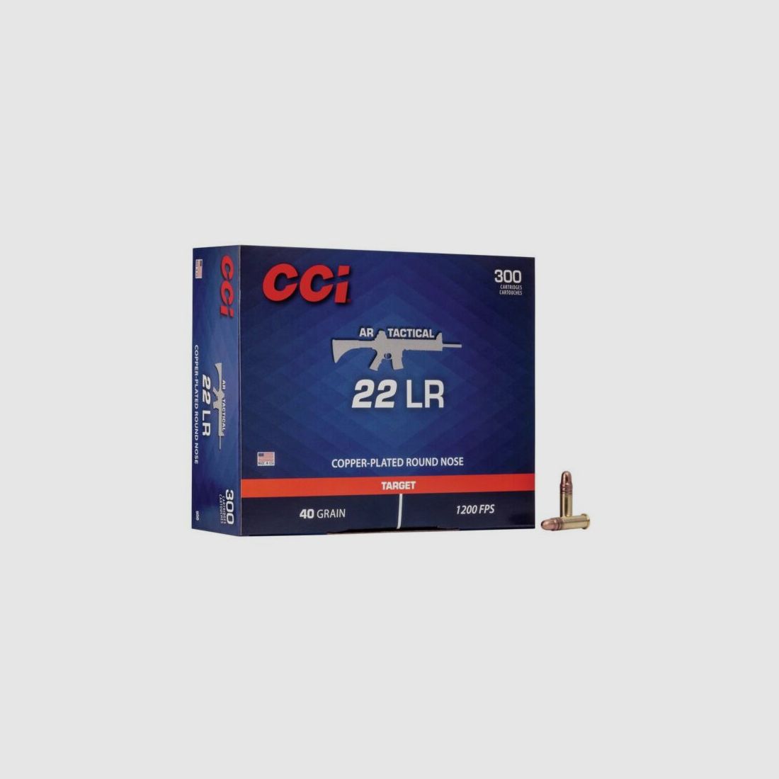 Balles CCI Calibre 22LR Ar Tactical 40 Grains, image 1 sur 2