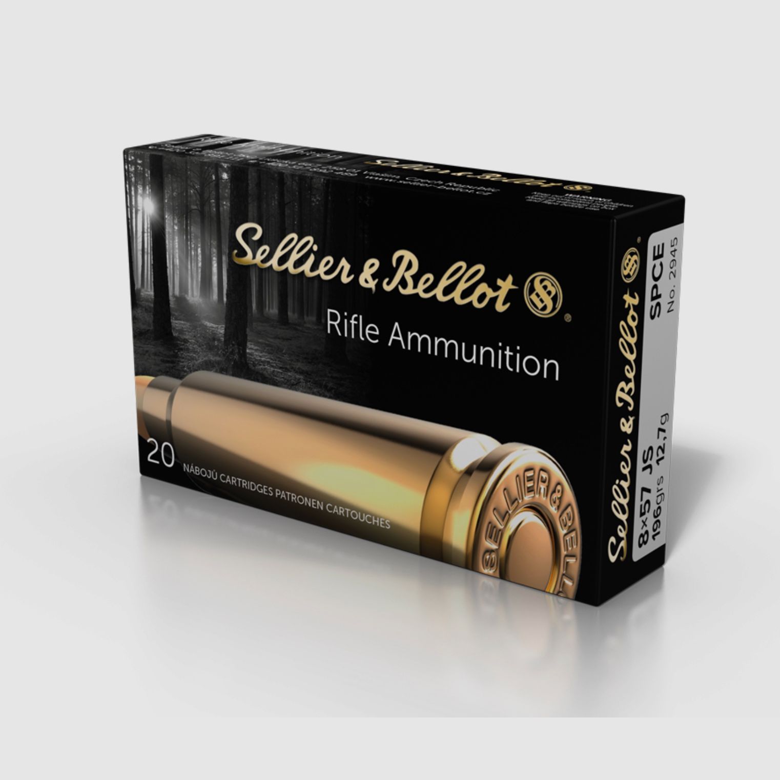 Sellier & Bellot 60163 8x57 IS punta semiblindada SPCE 12,7g/196grs. 20 unidades.