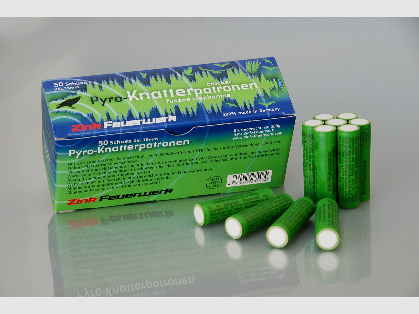 Pyro Knatterpatronen 15 mm 50 St.