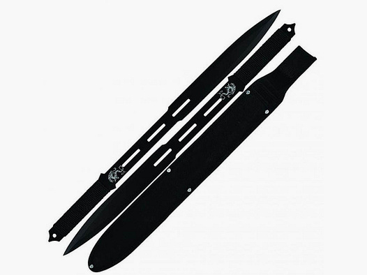 Ninja swords two in one with blackened blade
