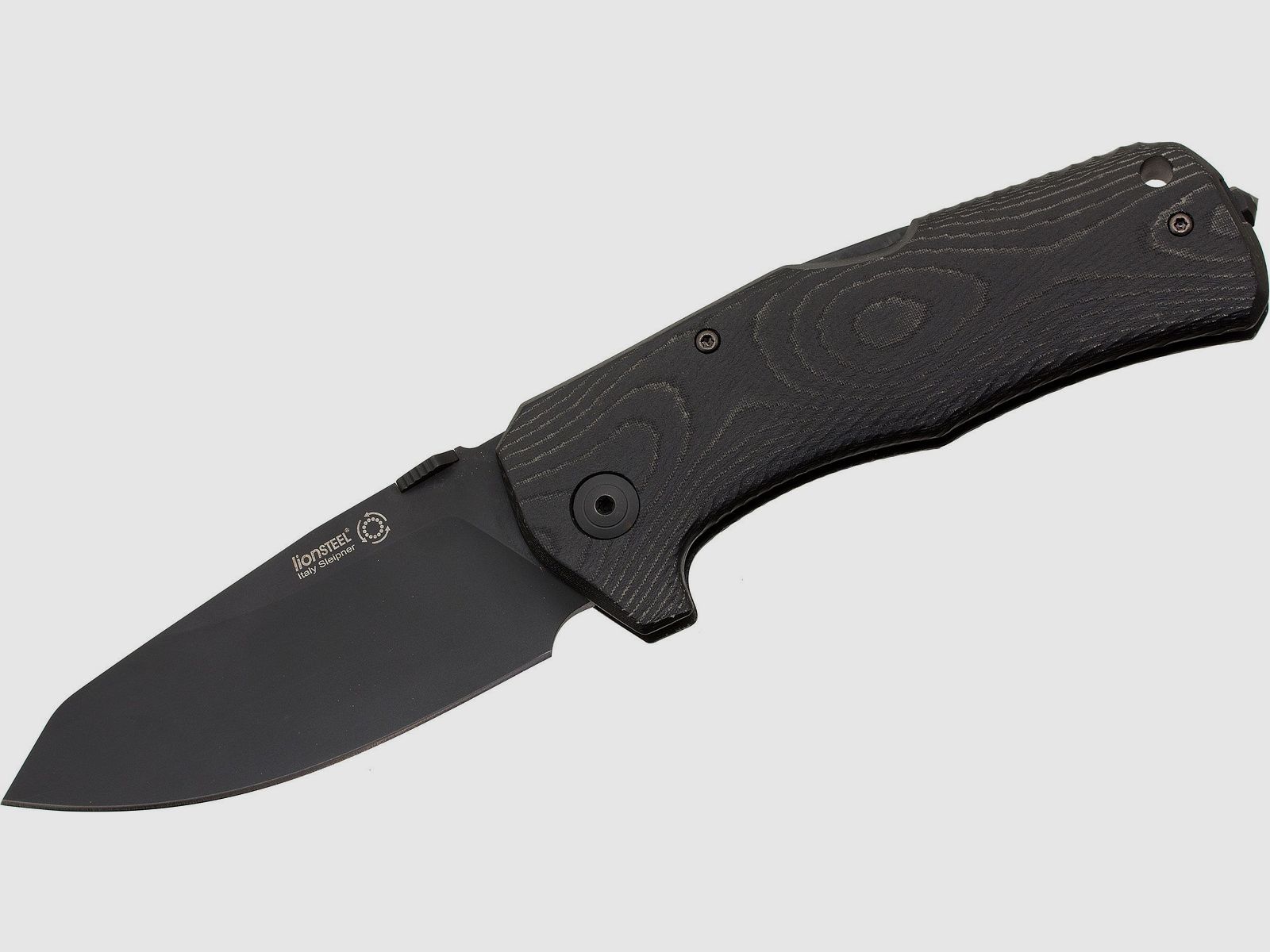 TM1 Micarta - Micarta Griff, Schwarze Klinge | 97222