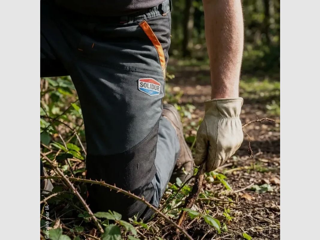Solidur DEPA2 Freischneiderhose schwarz und orange, Bild 10 von 14