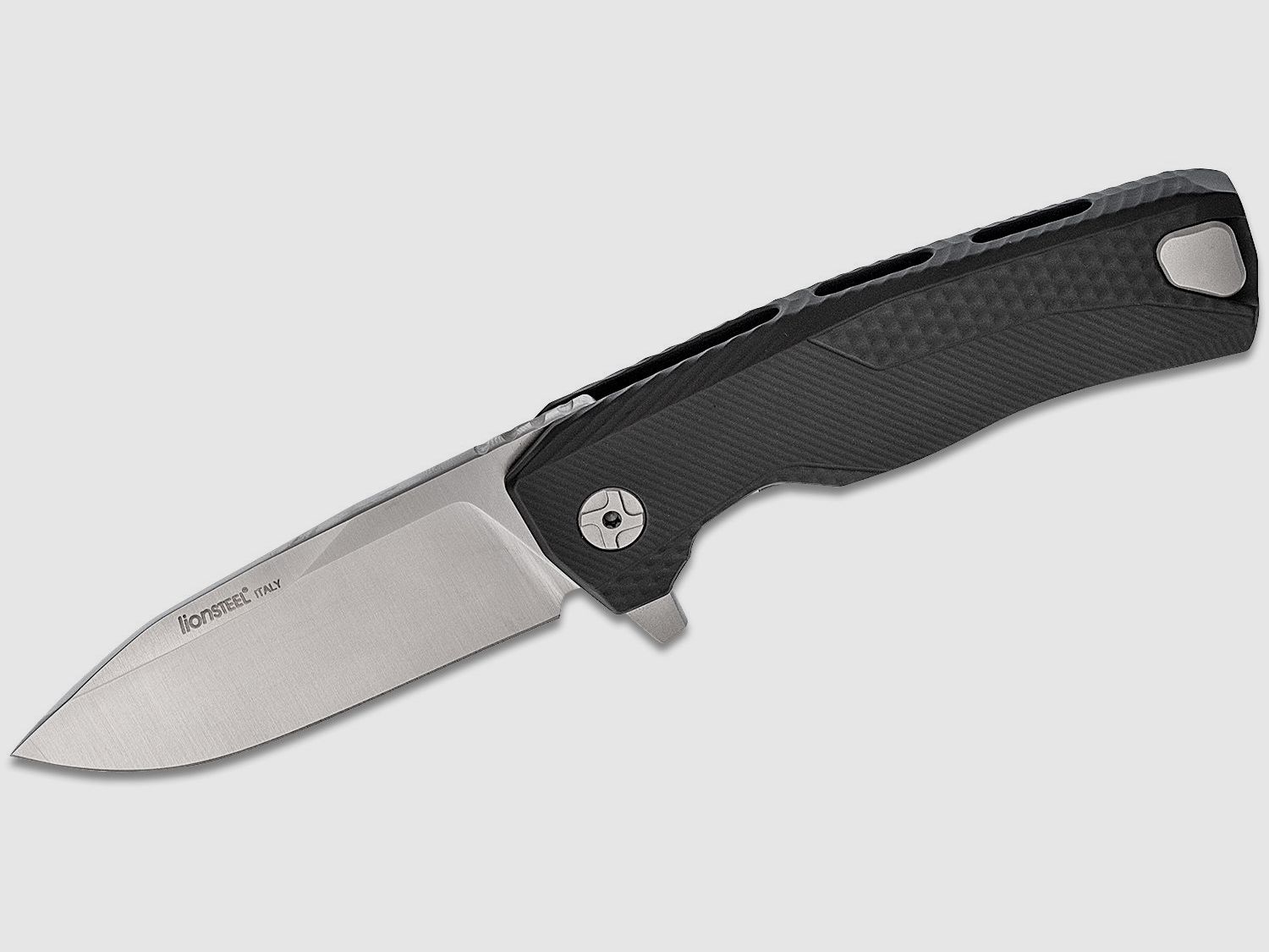 ROK A BS, M390 Satin-Klinge, schwarzer Aluminiumgriff | 97313