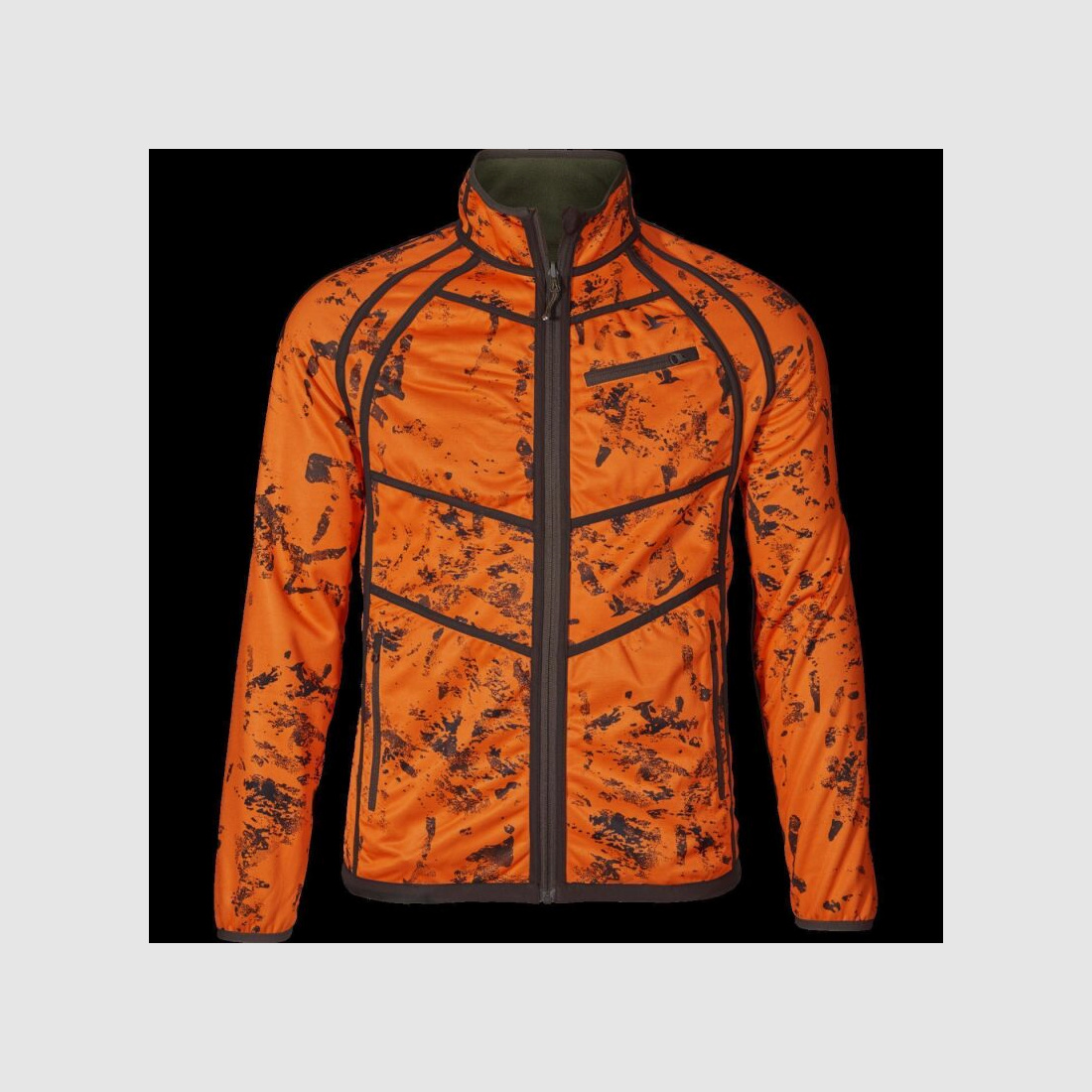Seeland Herren Fleecejacke Vantage Reversible Pine Green/InVis Orange Blaze
