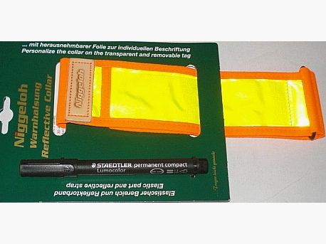 Warnhalsung Gr. S/M - 38-58cm Orange/Signalgelb