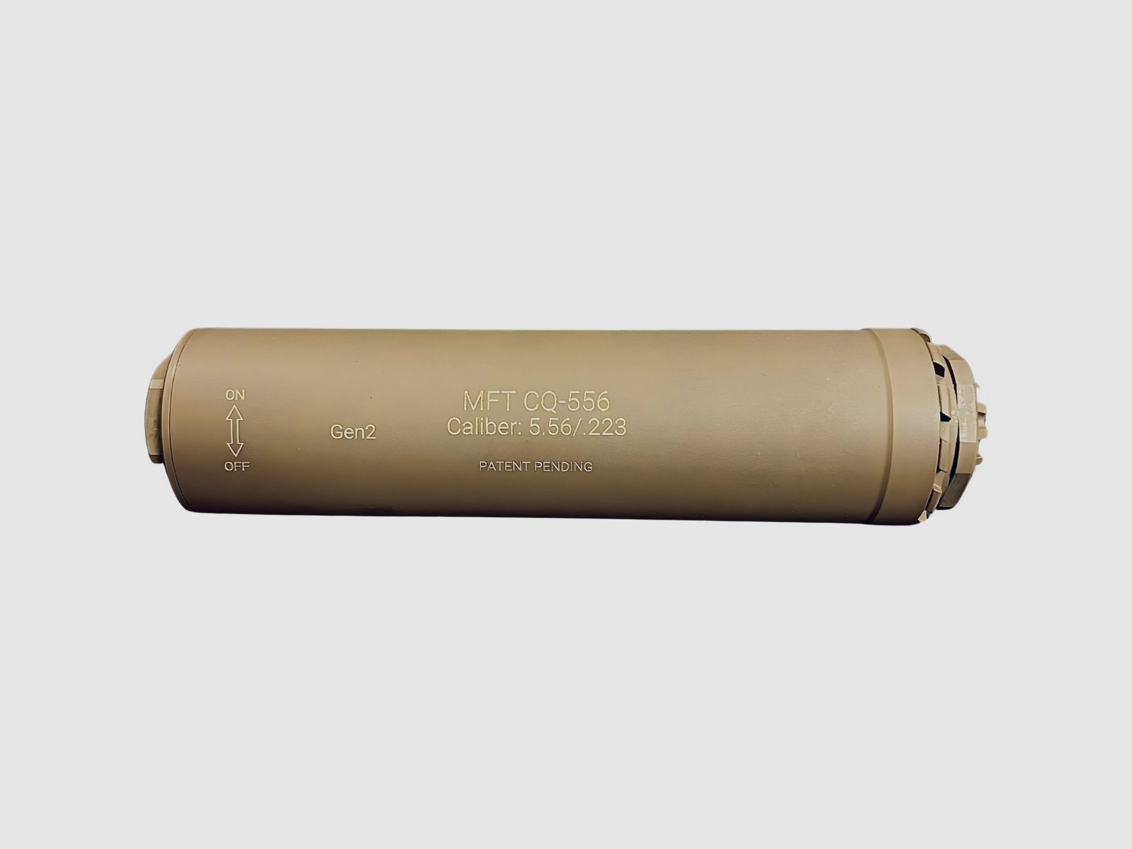 MFT SUPPRESSORS - CQ-556 Gen. II suppressor + R06-FH 1/2-28 flash hider - FDE, image 1 of 5