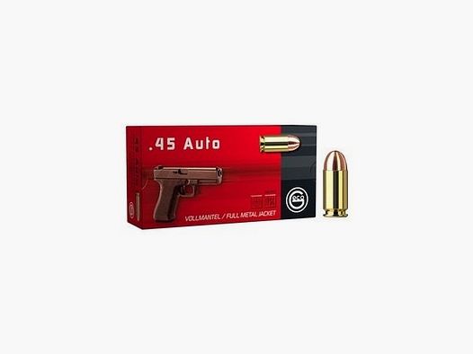 Geco .45 ACP FMJ 14.9 g box of 50