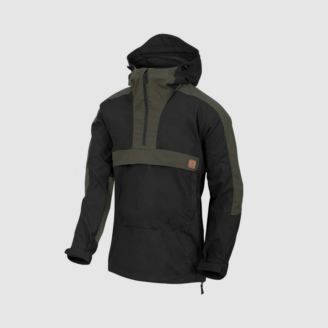 HELIKON-TEX WOODSMAN BUSHCRAFT ANORAK SCHWARZ-TAIGA GREEN