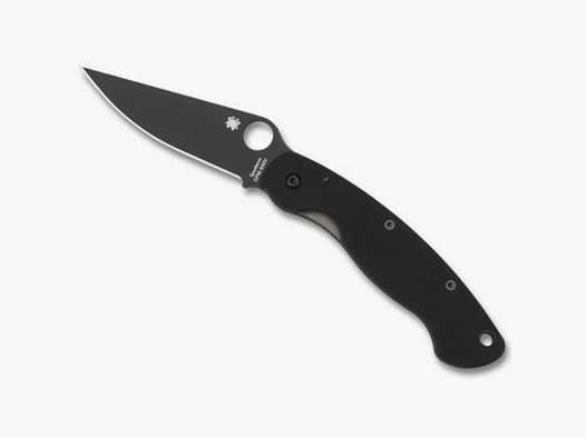 Spyderco Military Folding Knife Black Black