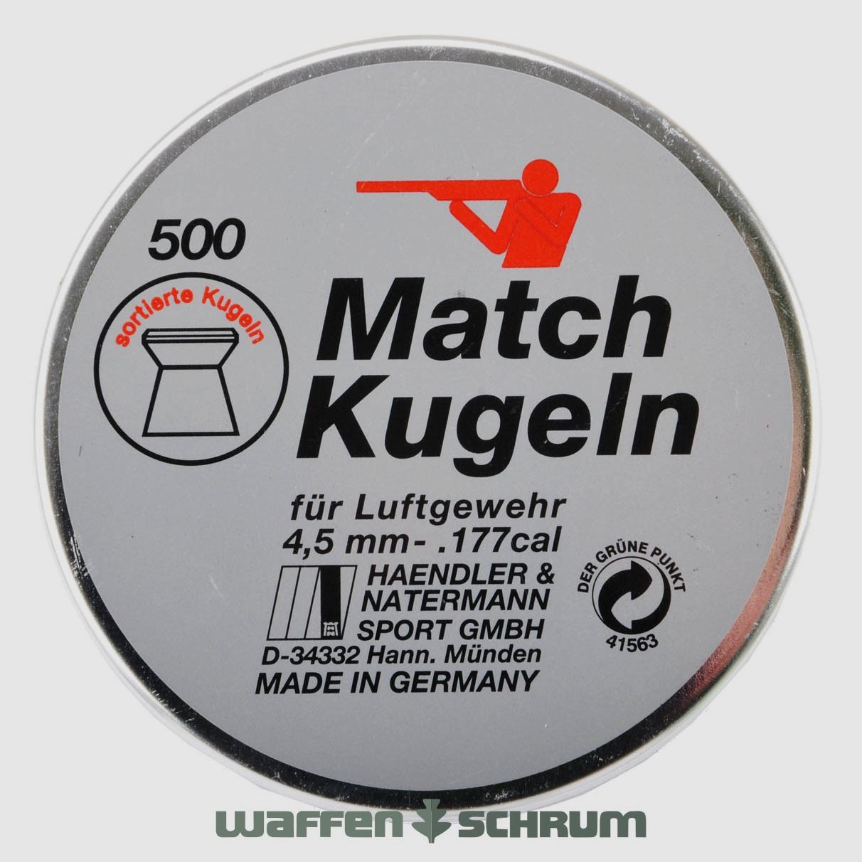 Haendler & Natermann Diabolo Match 4,50mm gładki