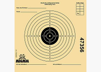 AKAH Luftgewehr-Scheibe 12x12 cm mit 10 Ringen