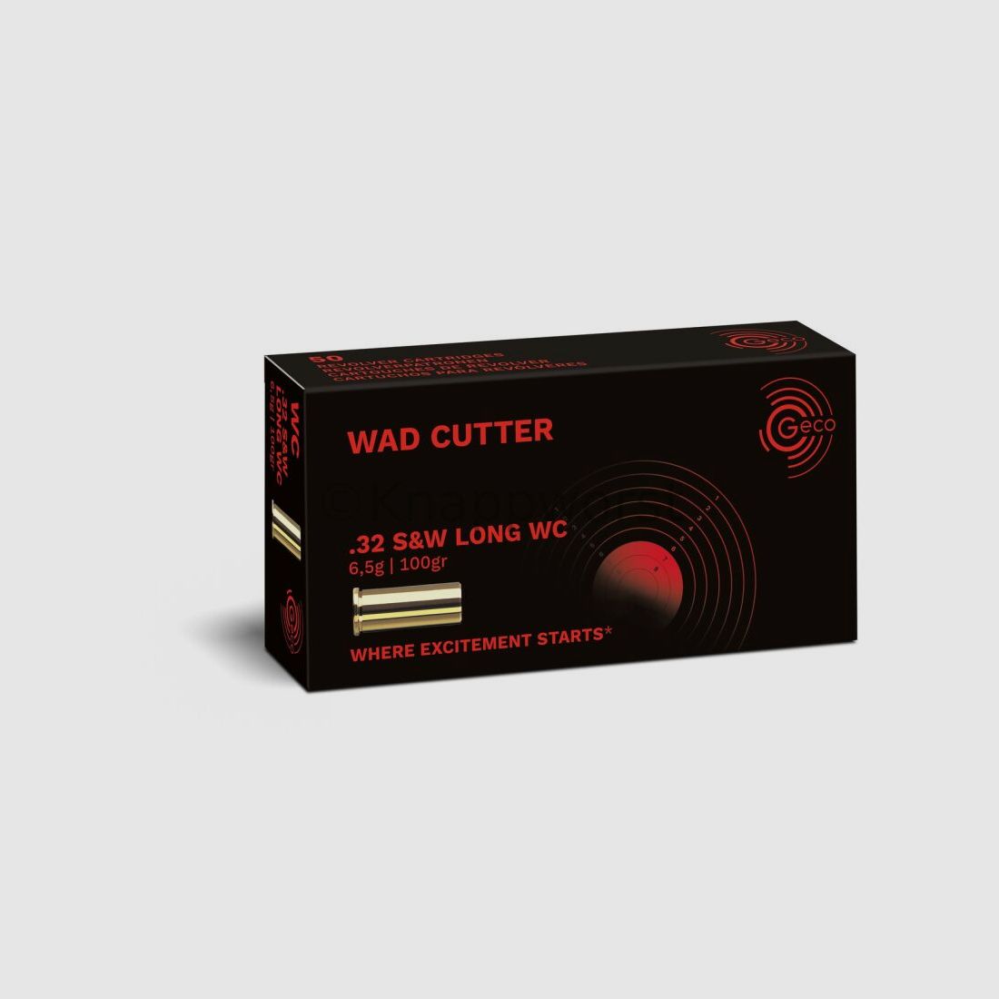 Geco GECO .32 S&W lang WadCutter - LWC 6,5g.