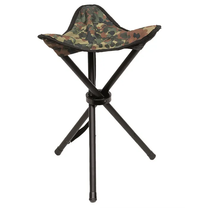 Trépied / Tabouret pliant / Siège pliant - Camouflage BW