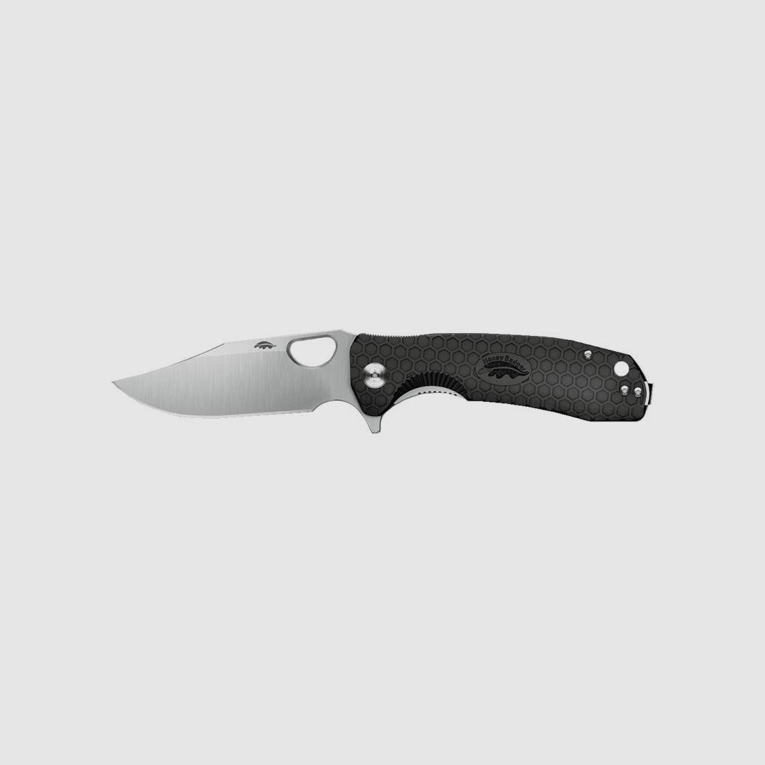 HONEY BADGER FLIPPER GROSS SCHWARZ LAME 92MM GRIFF FRN