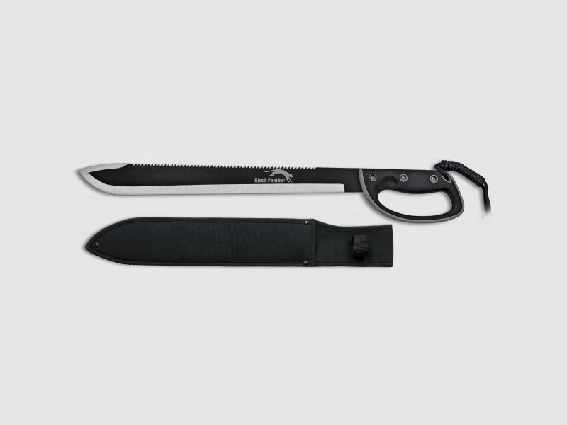 Machete Black Panther mit Handschutz und Sge