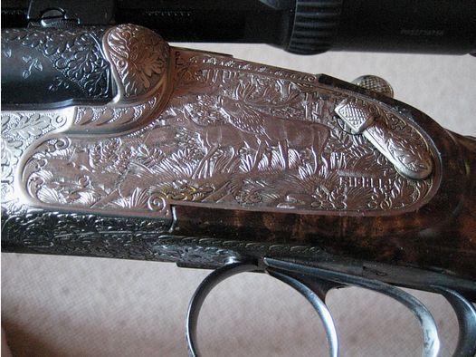 Krieghoff Neptun Primus Seitenschloss Spitzenklasse 7x65R, EL 22 Hornet, 16/70
