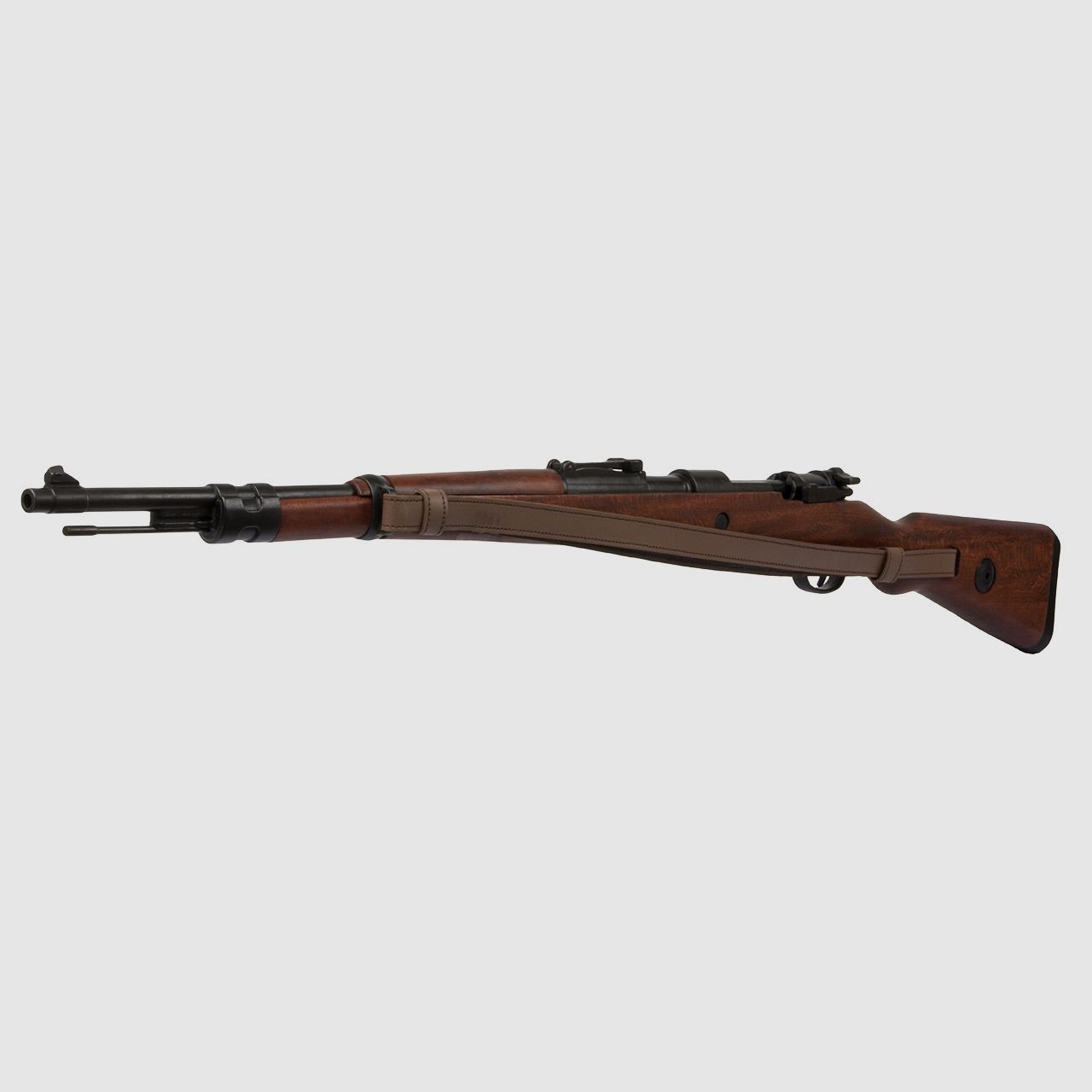 Deko Gewehr Karabiner Mauser 98 K 1935 Zweiter Weltkrieg mit Ledergurt LĂ¤nge 110 cm