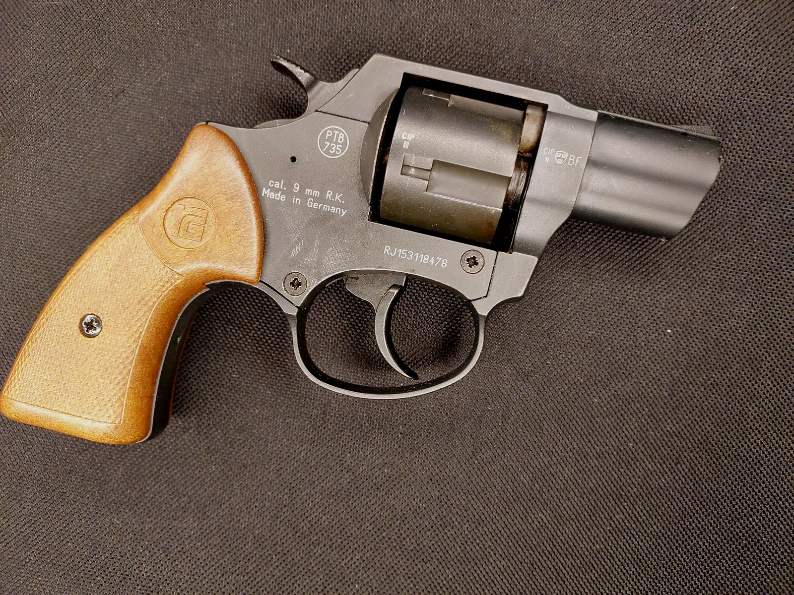 Röhm RG 59 Schreckschuss Revolver Alu Chrome 9 mm R.K. (PTB 735)