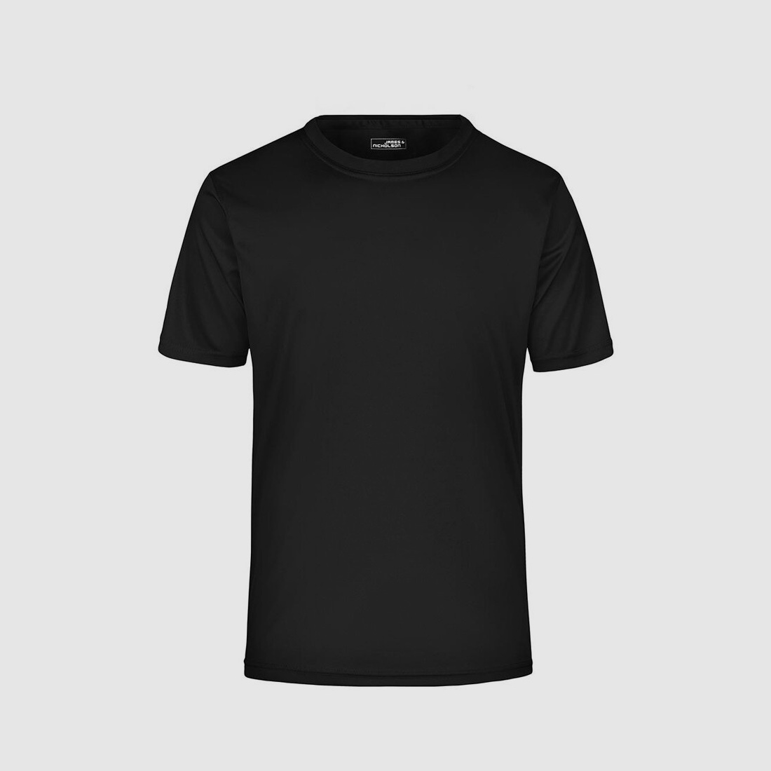 Camiseta funcional para trabajo y deporte negra 2XL sin impresión