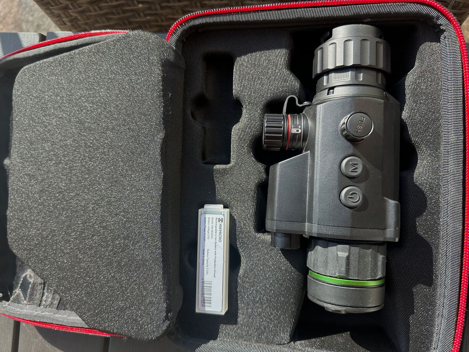 HIKMICRO Cheetah 32-F night vision attachment device with Rusan clamp adapter