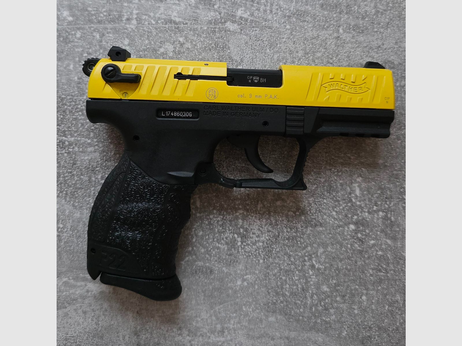 Walther P22Q Team Edition Geel/Zwart 9mm PAK