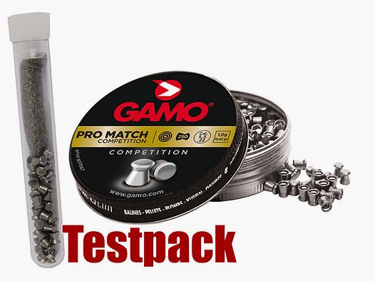 Testpack Flachkopf Diabolos Gamo Pro Match Kaliber 5,5 mm 1,0 g glatt 20 StĂĽck