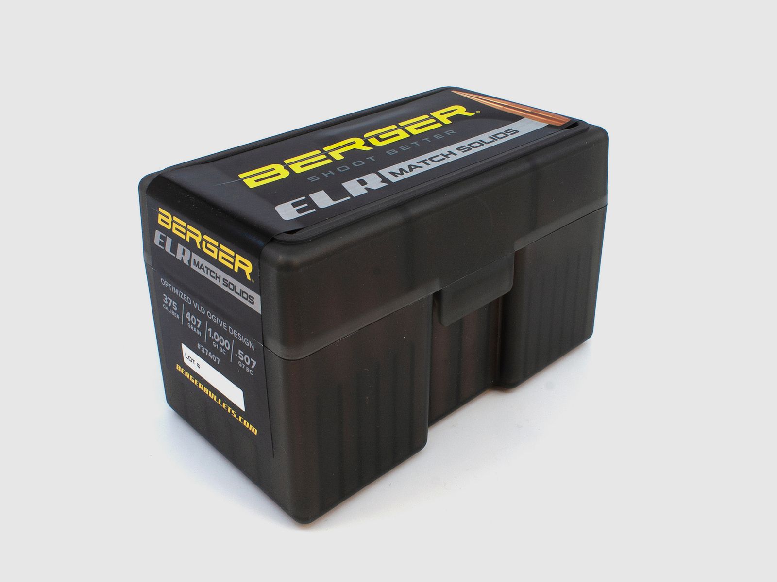 Berger Geschoss .375 ELR Match Solid Bullets 407GR 50 Stück