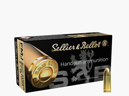 S&B Munition cal. 9mm Luger FMJ 7,5 g 9×19