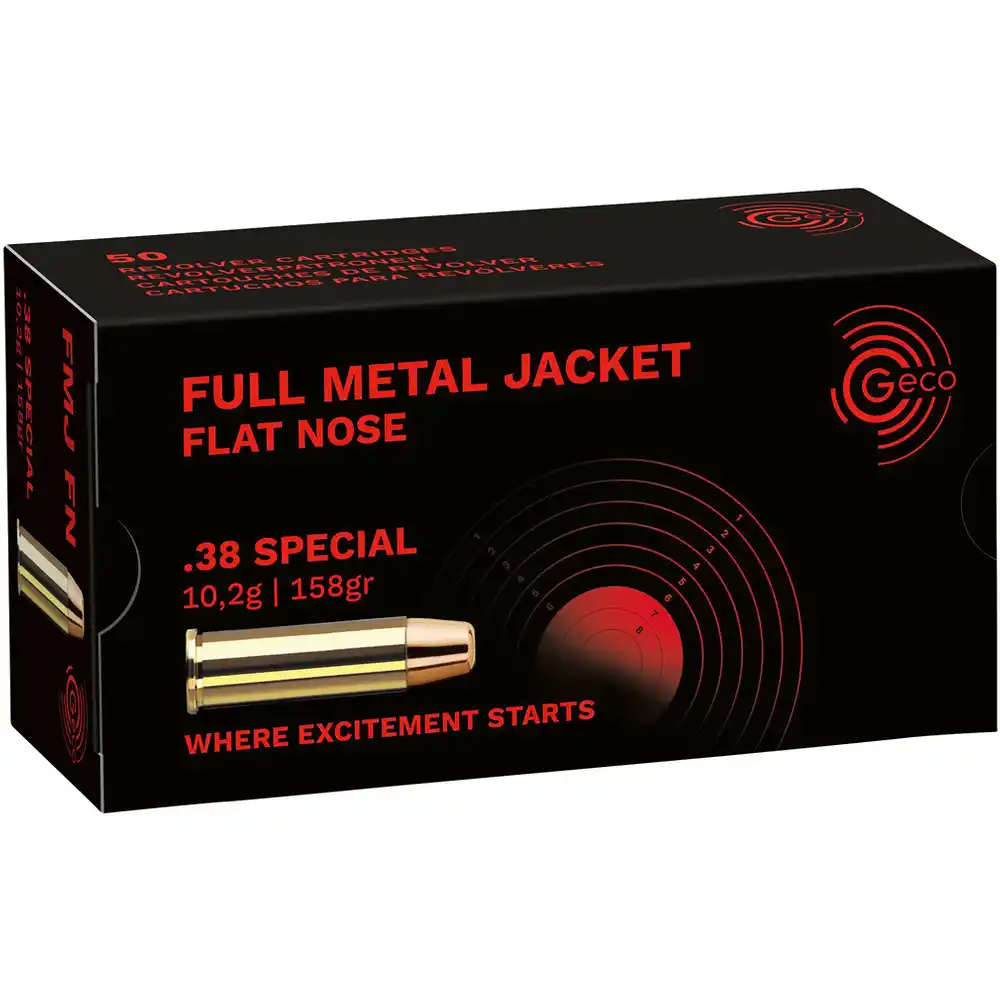 1000 Stück GECO .38 Special Vollmantel Flachkopf 10,2g/158grs.., Bild 2 von 5