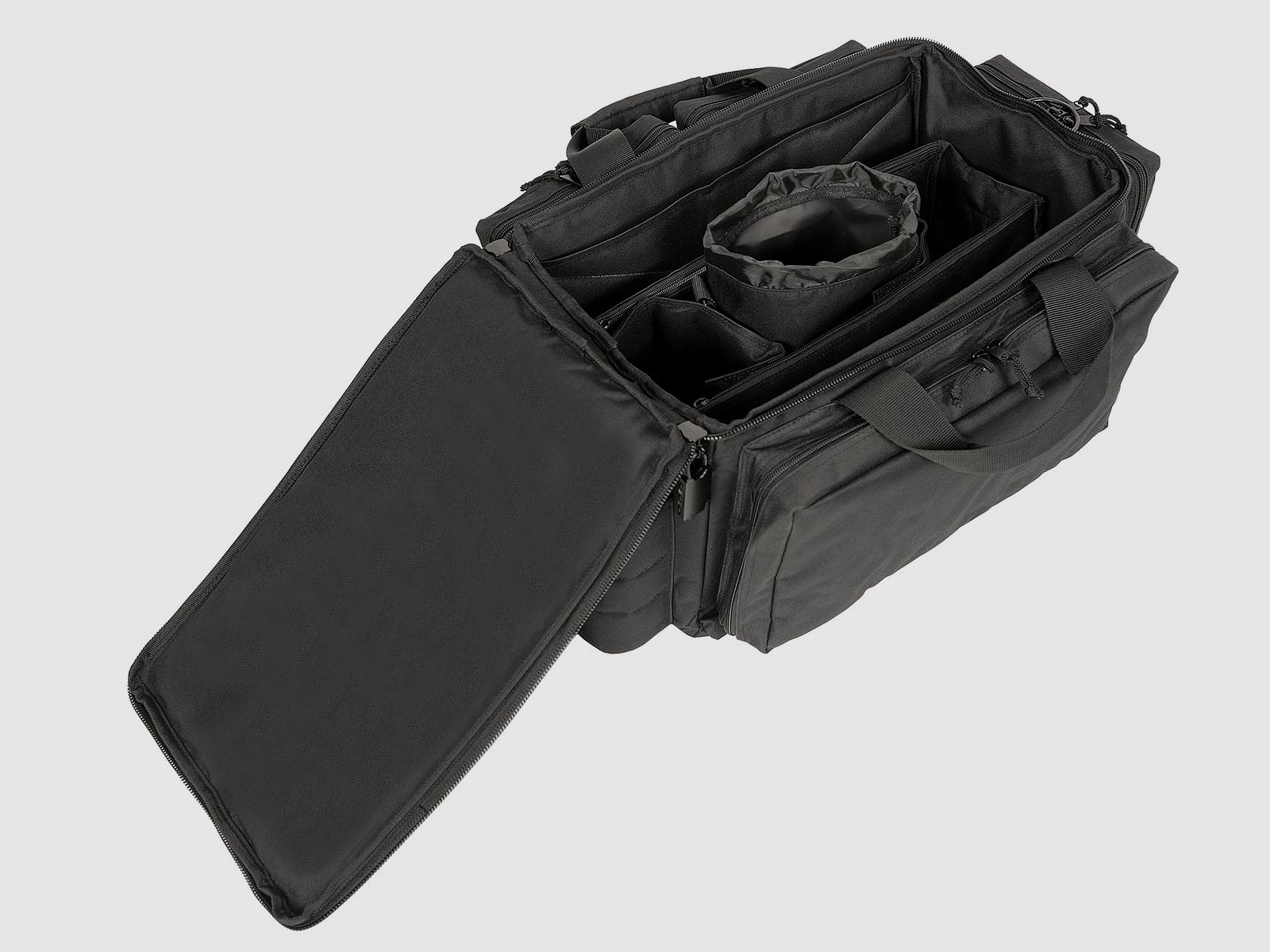 Bolsa de tiro ahg-Anschütz para armas cortas y accesorios (negra)