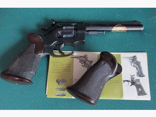 Revolver de sport, .22lr avec poignée de rechange et mode d'emploi