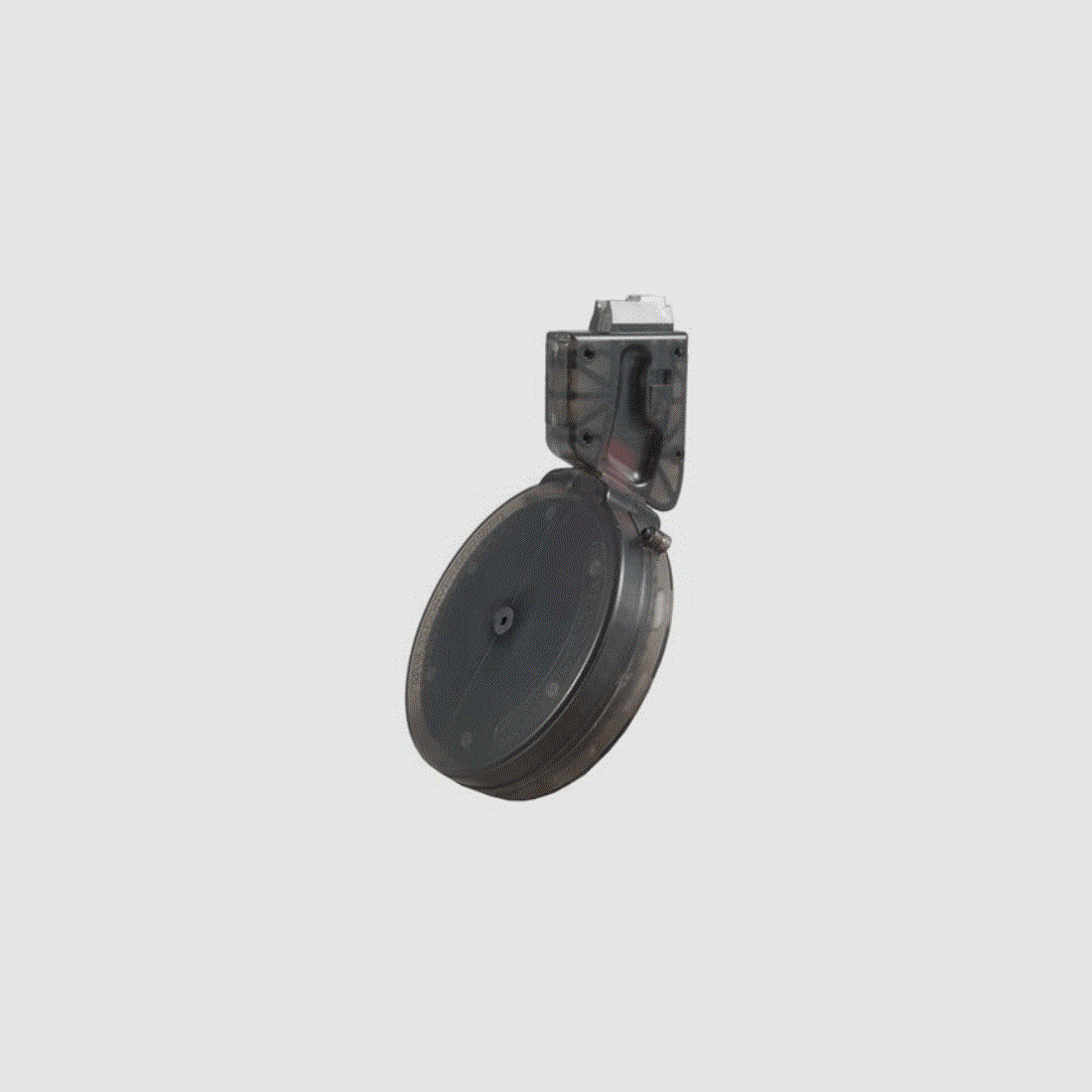 BLACK DOG AR-15 Drum Magazine 22lr 50rd Polymer Smoke Gray