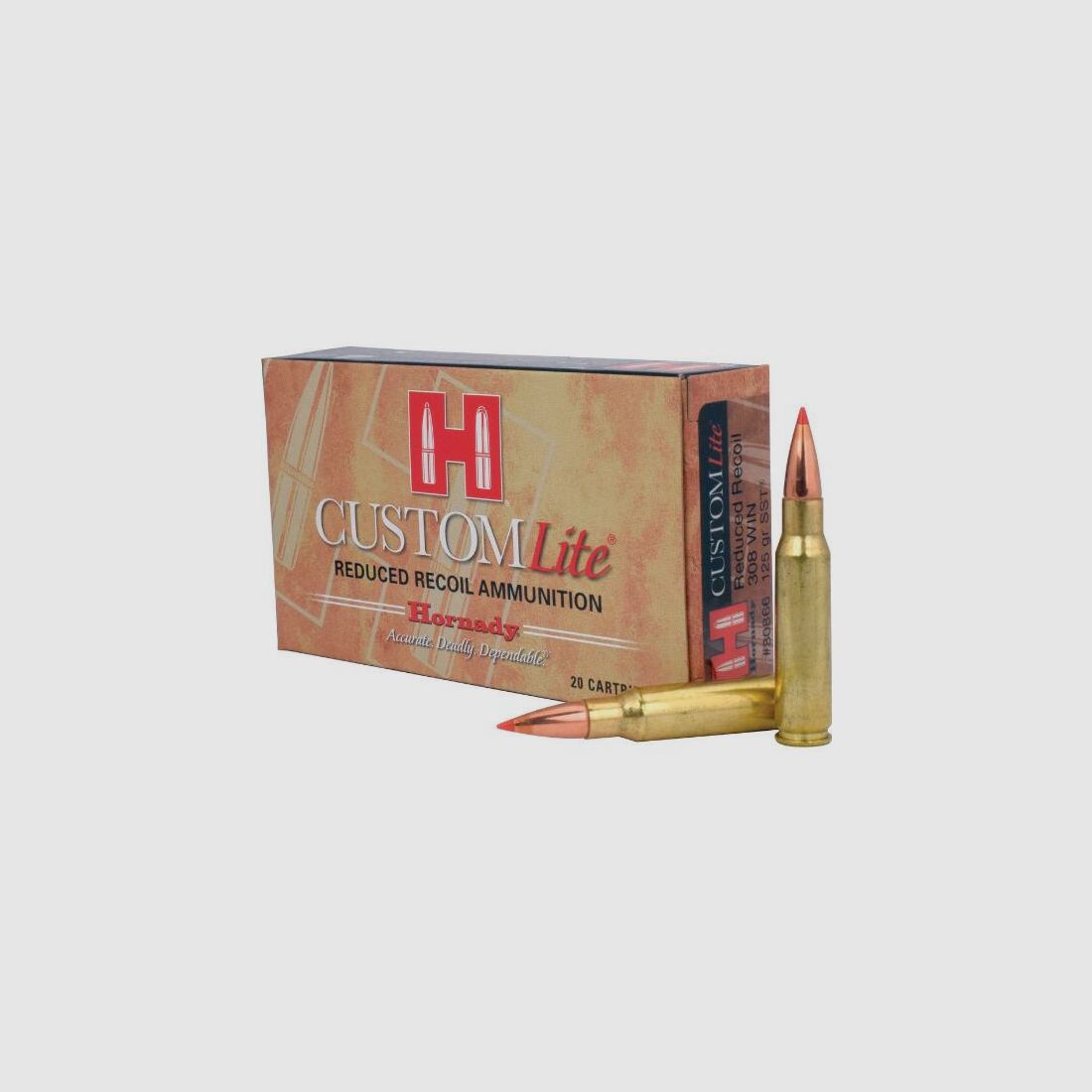 CAL. 308 HORNADY SST REDUCED COIL 125 GRANI confezione 20 Pz., immagine 1 di 34