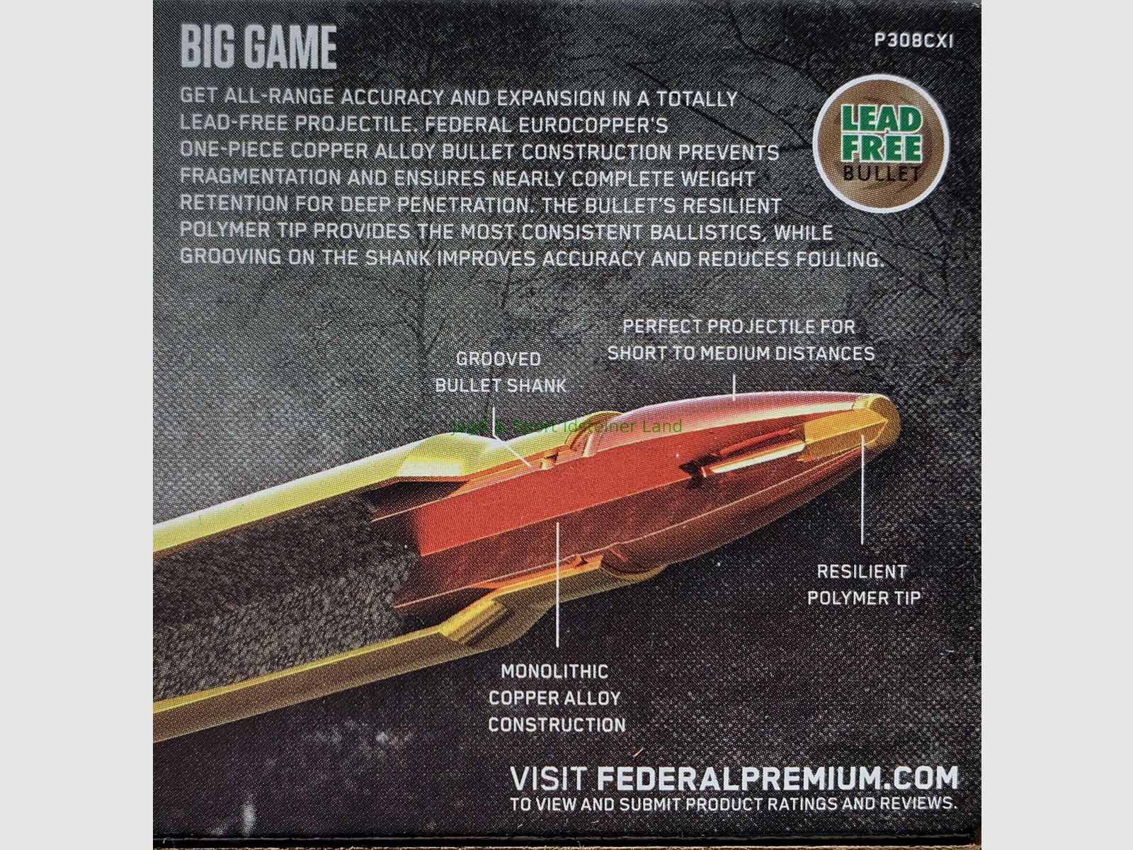 Federal Euro Copper -sin plomo- 150grs