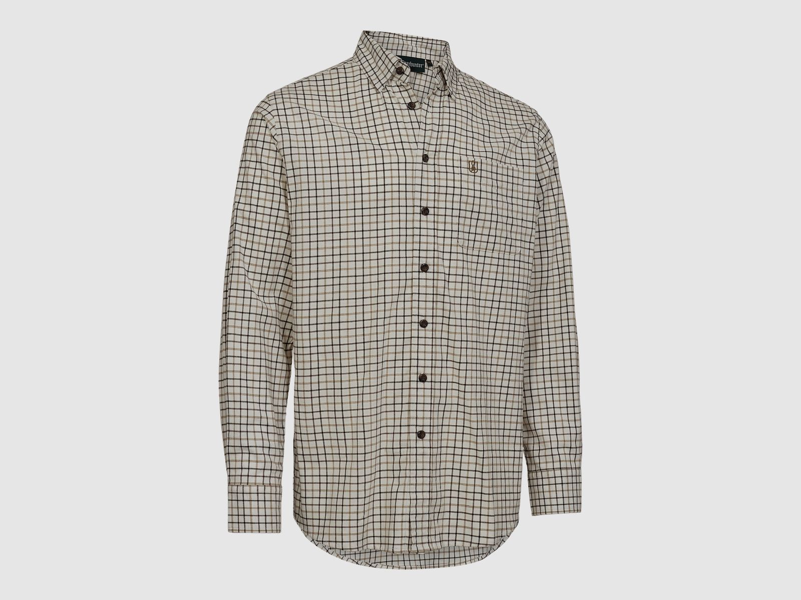 Gavin Hemd - Beige Check – Kleidergröße Herren: 49/50