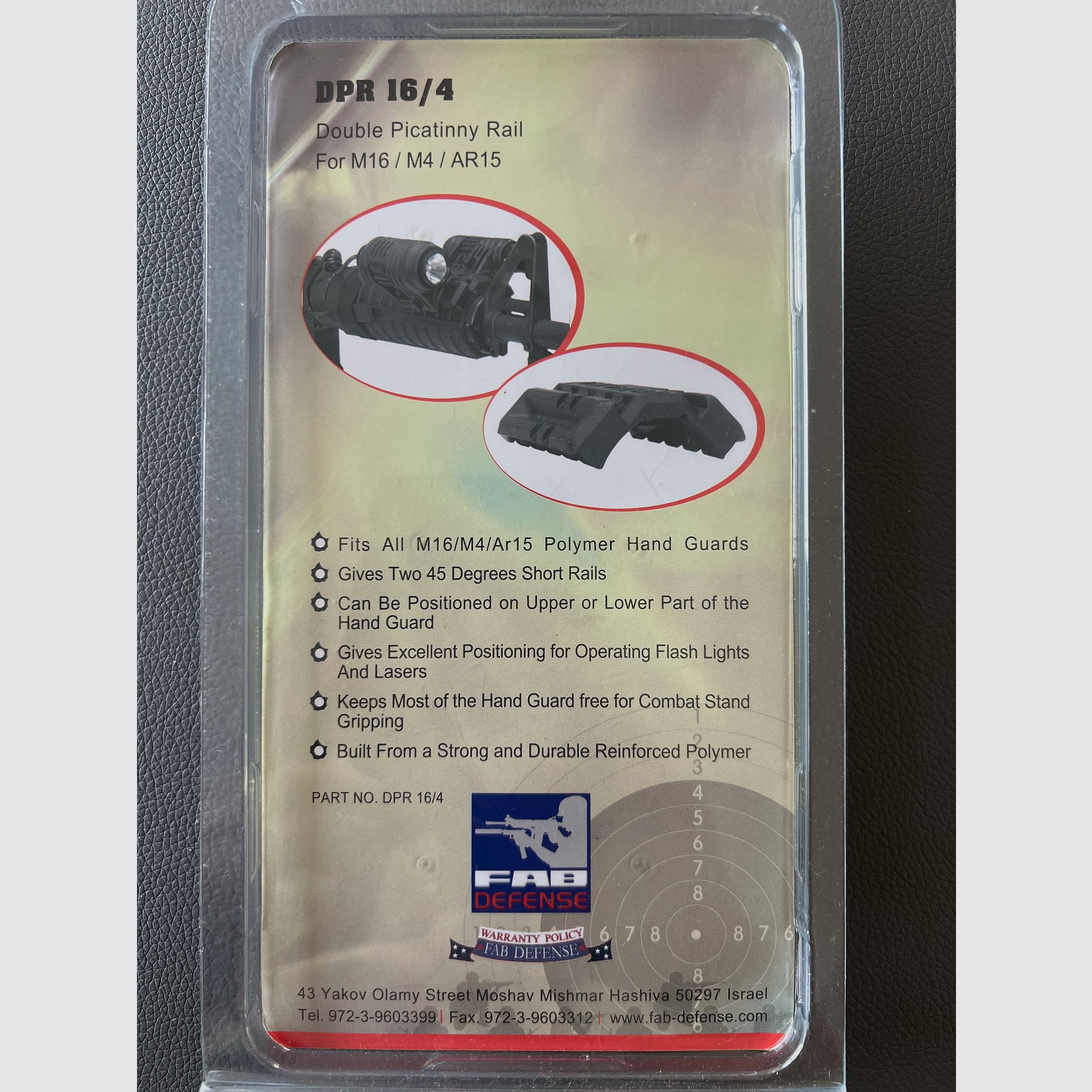 FAB Defense DPR 16/4 Double Picatinny Rail – Nuovo in OVP