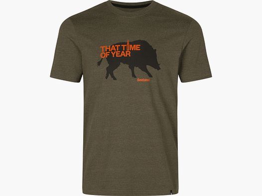 Seeland T-Shirt That Time Pine green melange