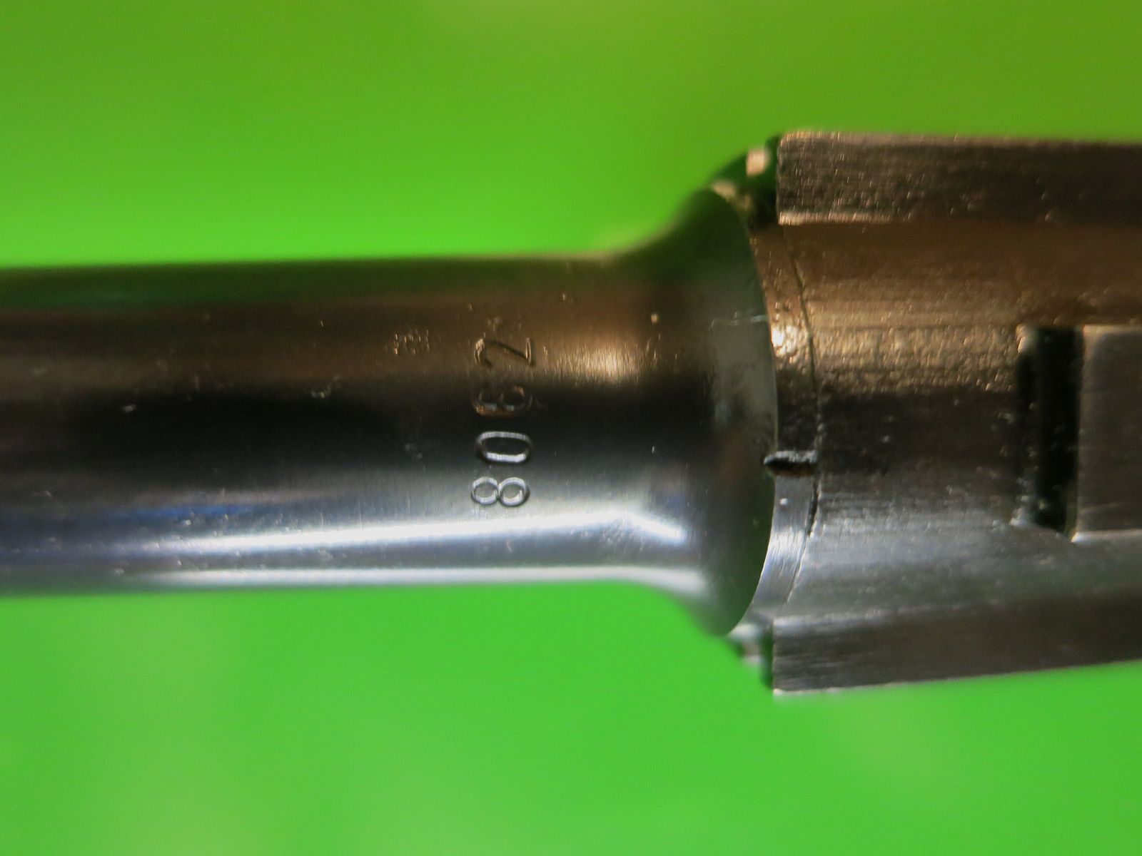 Pistola Parabellum, pistola Luger 08, calibre 22lr, sistema de cambio ERMA en el cañón original 08 #55-