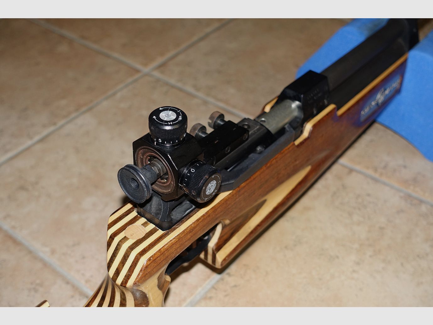 Steyr Matchgeweer LG88 + Cartridge + Vuladapter