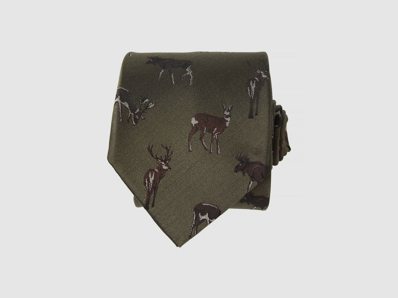 Chevalier Dixter Silk Tie Rifle Green Deer