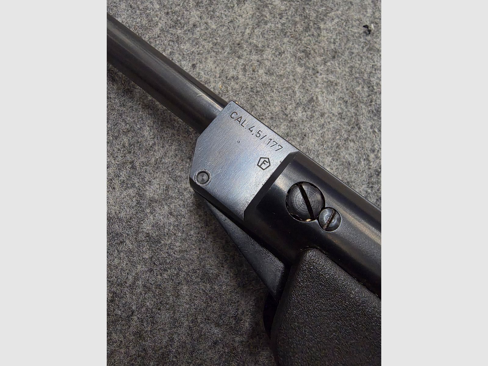 Para coleccionistas, pistola de aire comprimido Diana modelo 5 G pistola Cal. 4,5mm Diabolo Knicker en estado como nueva